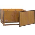 Global Equipment 4 Panel Hinged Shipping Crate w/Lid   Pallet, 35-1/4"L x 21-1/4"W x 16-1/2"H GSH089405390420P